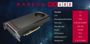 AMD Radeon RX480 1,546 港元 X2 性能比上 GeForce GTX1080 7,999港元